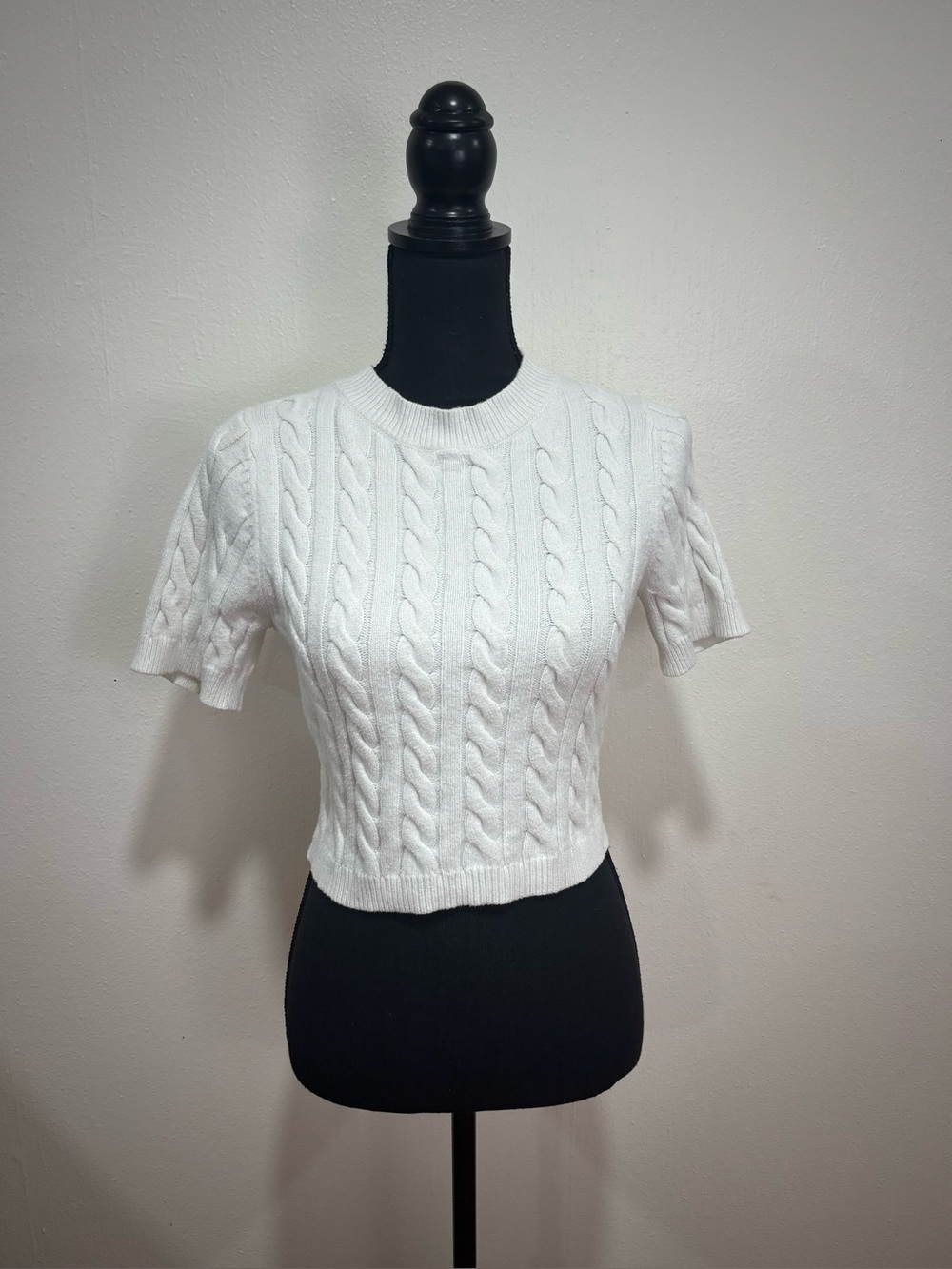 White Knit Top